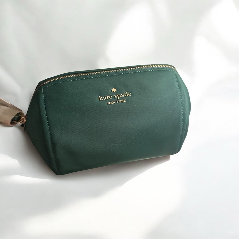 Kate Spade (emerald green) Medium Cosmetic bag